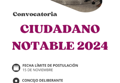 Extienden convocatoria para propuestas de ciudadanos notables