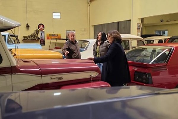 Bruno y González visitaron el Museo Don Iris y escucharon la pasión fierrera