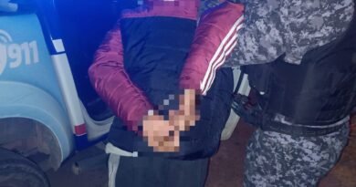 Detuvieron a un joven de 21 años acusado de lesiones, hurto y amenazas