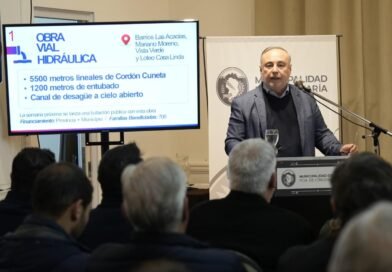 Presentaron plan de desagües