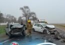 Grave choque frontal sobre la Ruta 2: dos personas resultaron heridas