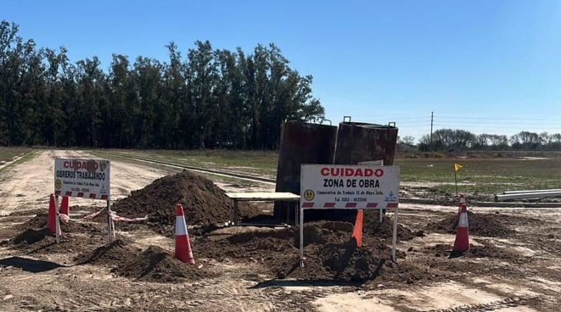 Avanza la obra de cloacas en el área de expansión del PILT
