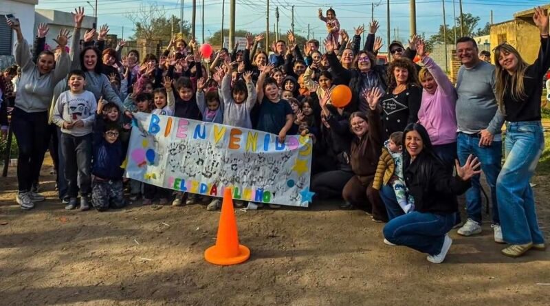 Construir VM celebró el Día del Niño junto a las familias del barrio Nicolás Avellaneda