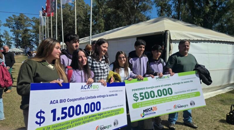 El  IPEA 222 de San Francisco ganaron las Olimpíadas Bioenergéticas en la MECA 2026