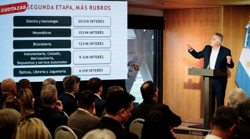 El Gobierno de Córdoba anunció planes de financiación de hasta 20 cuotas sin interés